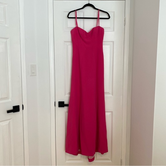 BCBGMAXAZRIA hot pink a-line bustier dress - Picture 2 of 5